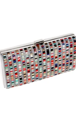 Bolsa de baile de missangas coloridas