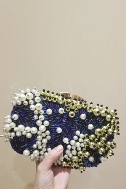 Bolsa de contas preta de luxo