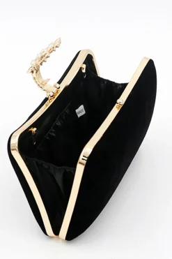 Bolsa de ombro de veludo de veludo borgonha
