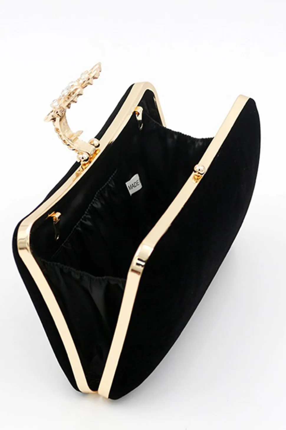 Bolsa de ombro de veludo de veludo borgonha