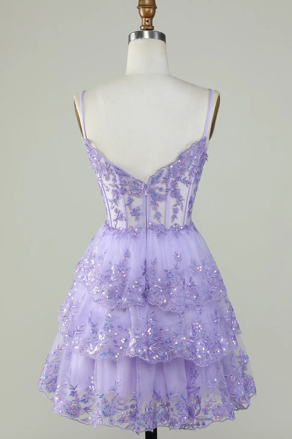 Bonito A Line Espaghetti Correias Azul Escuro Espartilho Brilhante Homecoming Dress