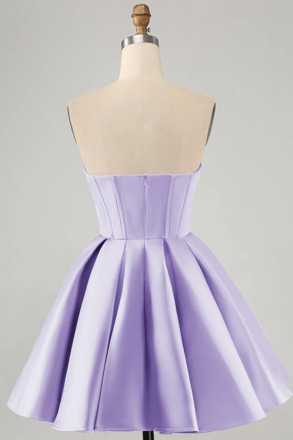Bonito A Linha Querida Corset Fuchsia Homecoming Vestido com Missangas