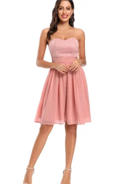 Bonito um vestido de festa de festa de namorado de linha
