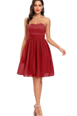 Bonito um vestido de festa de festa de namorado de linha