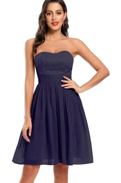 Bonito um vestido de festa de festa de namorado de linha
