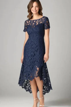 Borgonha Bainha Renda Mangas Curtas Hi-Low Mãe do Vestido da Noiva