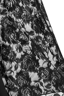 Borgonha Flare Mangas Vestido de Halloween
