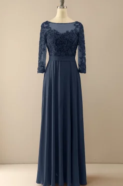 Borgonha Mãe da noiva vestido com mangas