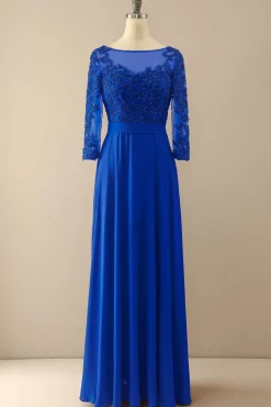 Borgonha Mãe da noiva vestido com mangas