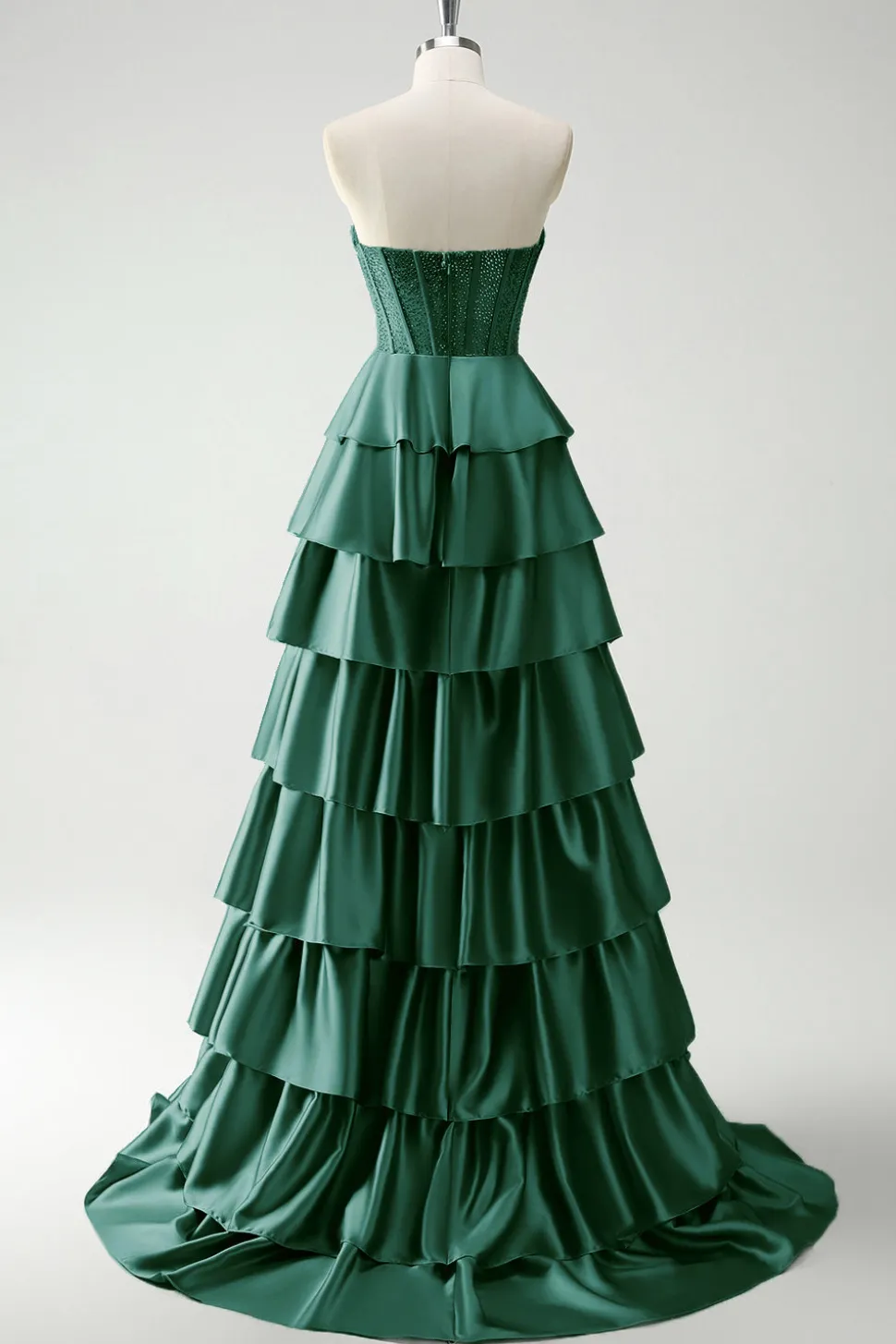 Borgonha princesa querida frisado espartilho longo vestido de baile com fenda