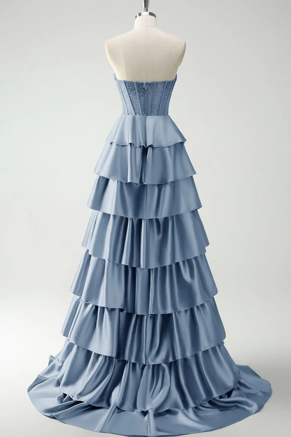 Borgonha princesa querida frisado espartilho longo vestido de baile com fenda