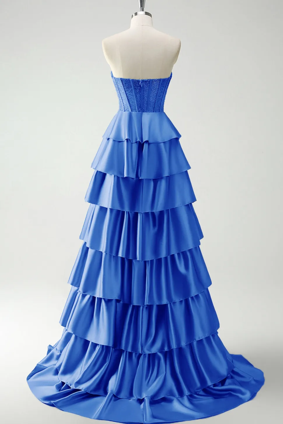 Borgonha princesa querida frisado espartilho longo vestido de baile com fenda