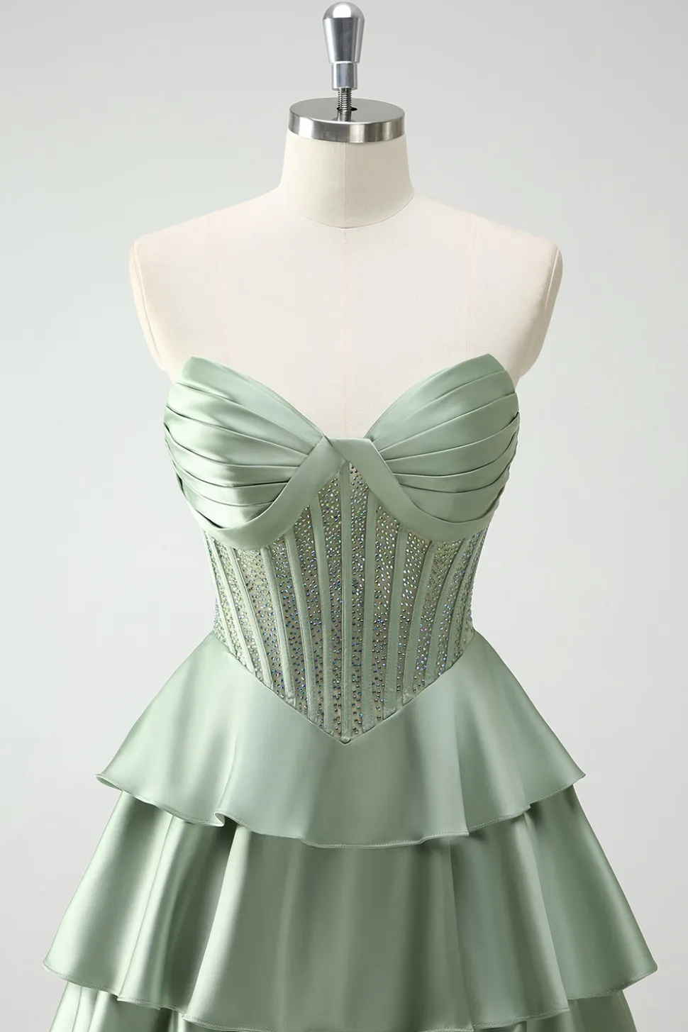 Borgonha princesa querida frisado espartilho longo vestido de baile com fenda
