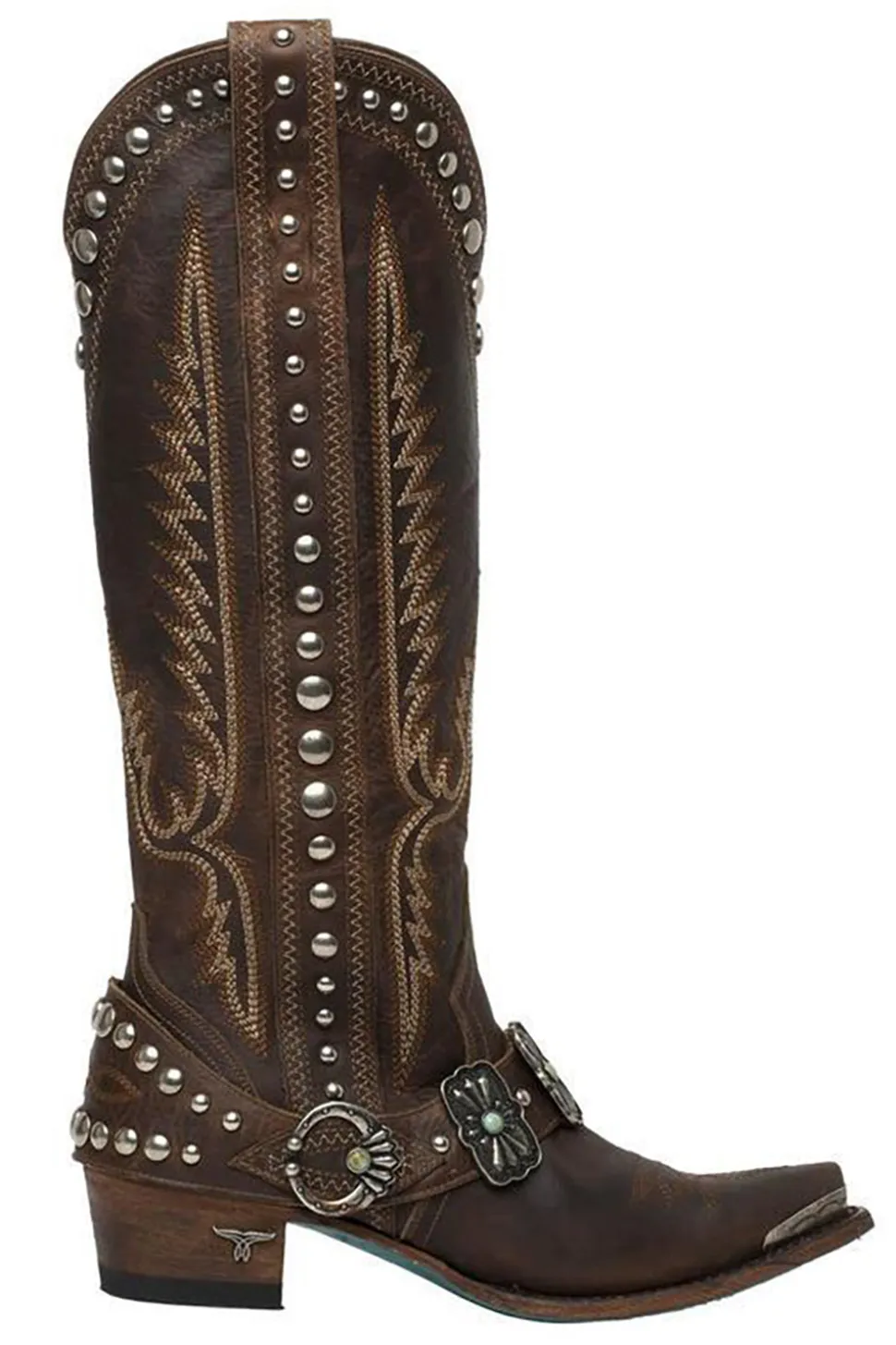 Botas altas de estilo Boho preto