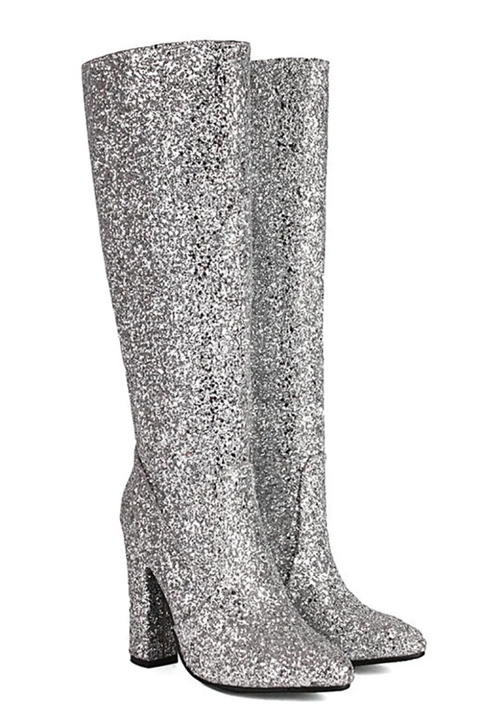 Botas Sparkly Blue High Heel Cowgirl