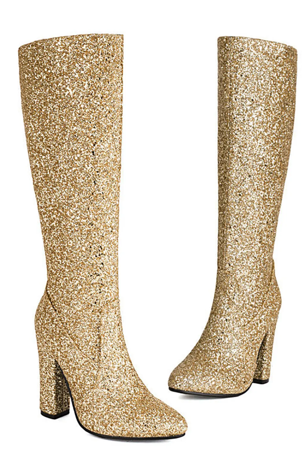 Botas Sparkly Blue High Heel Cowgirl