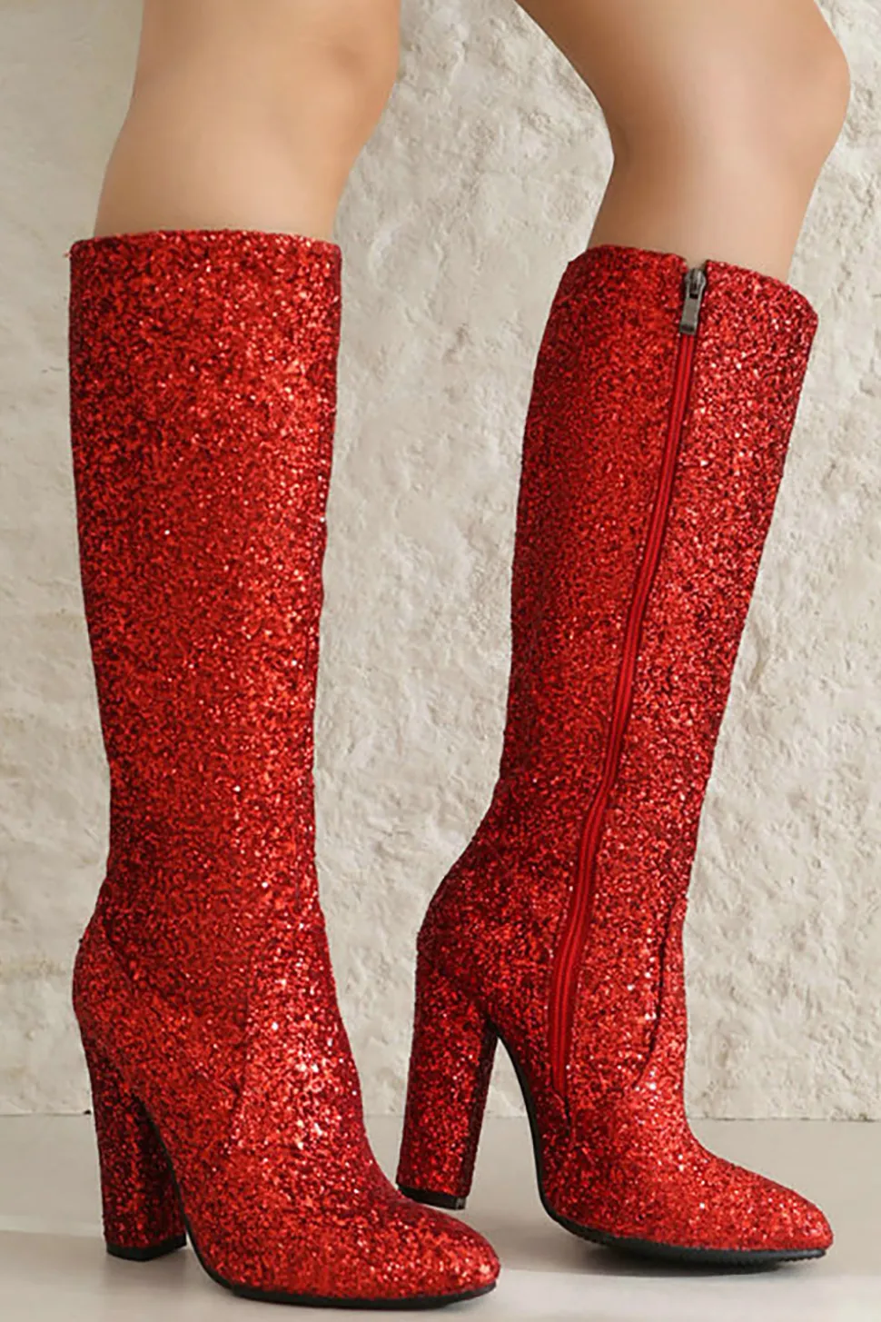 Botas Sparkly Blue High Heel Cowgirl