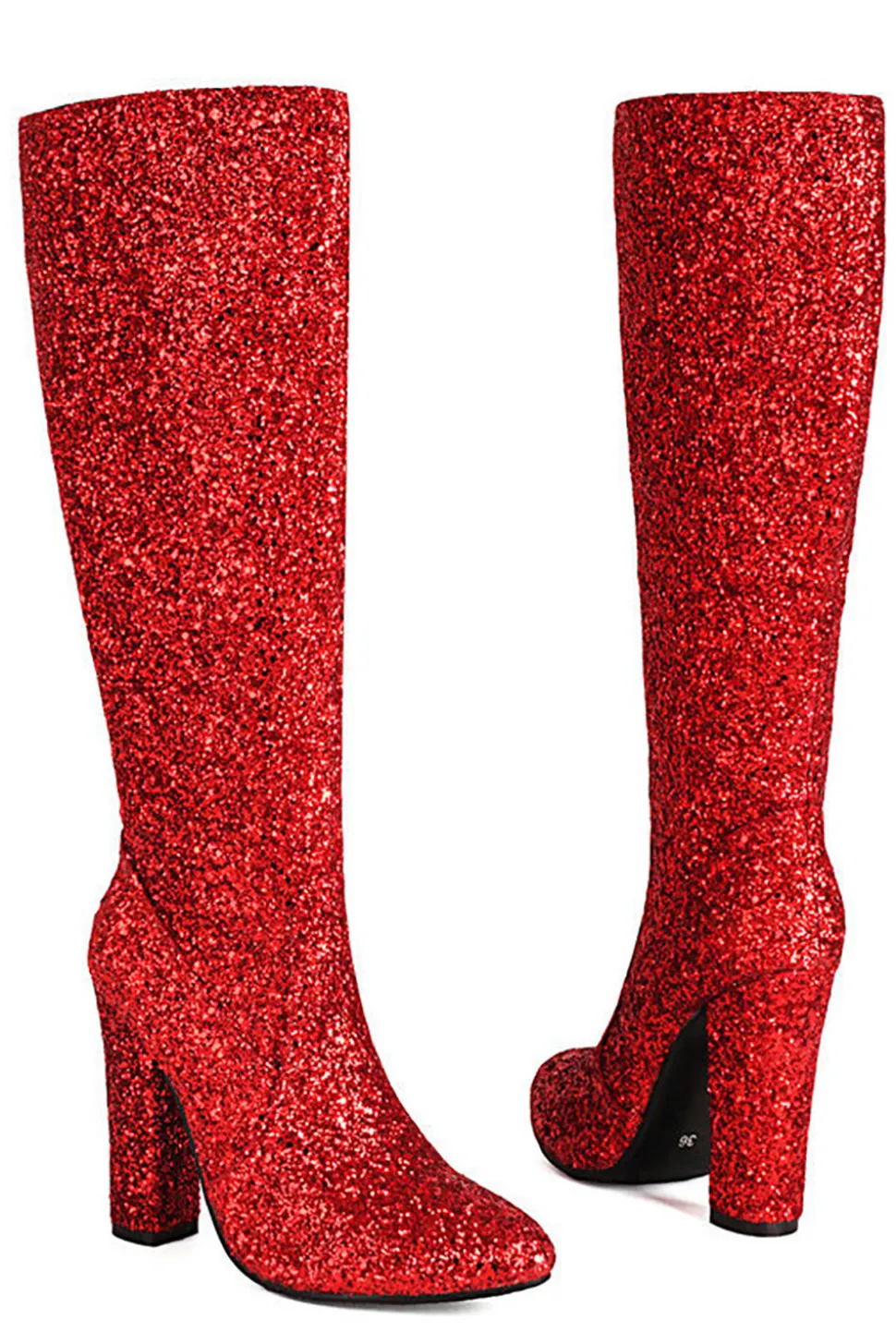 Botas Sparkly Blue High Heel Cowgirl