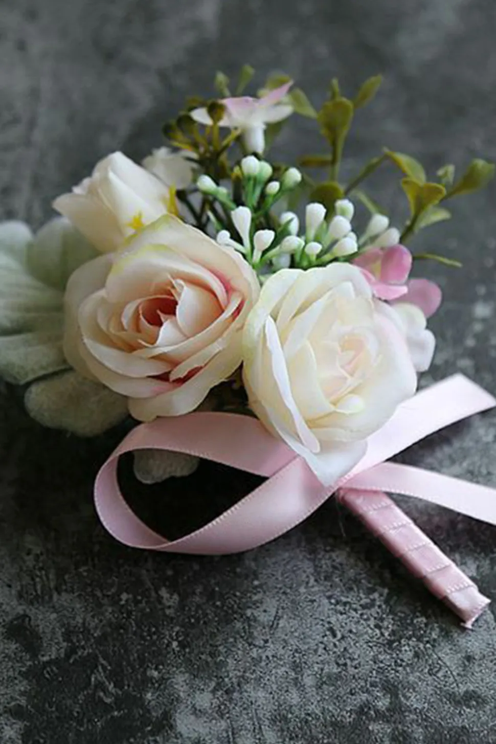 Boutonniere de damasco masculino elegante para festa de casamento