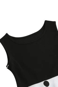 Branca Sem Mangas Vestidos de Menina Vintage