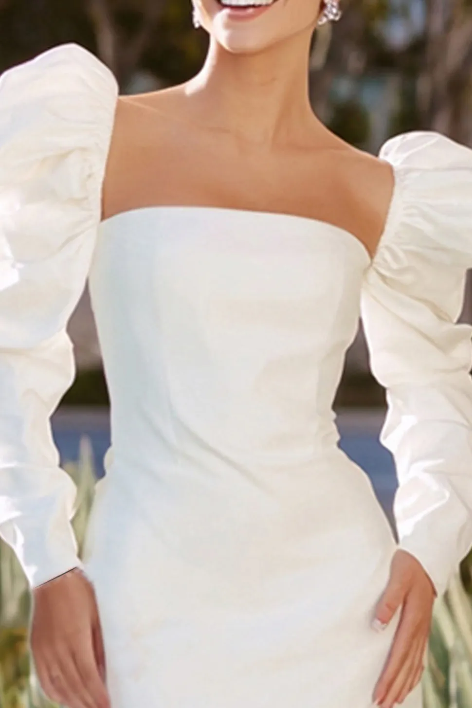 Branco Bodycon Cetim Short Bachelorette Vestido Branco Pequeno Branco