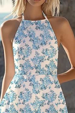 Branco Cabeçada Chiffon Linha-A Curto/Mini Vestido de Formatura