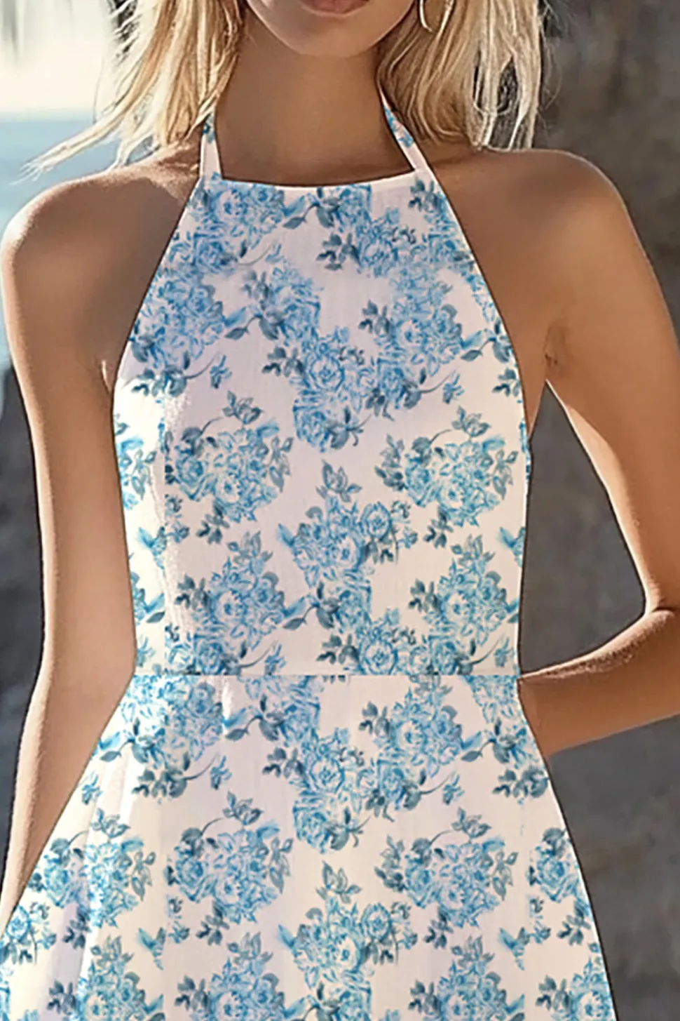 Branco Cabeçada Chiffon Linha-A Curto/Mini Vestido de Formatura