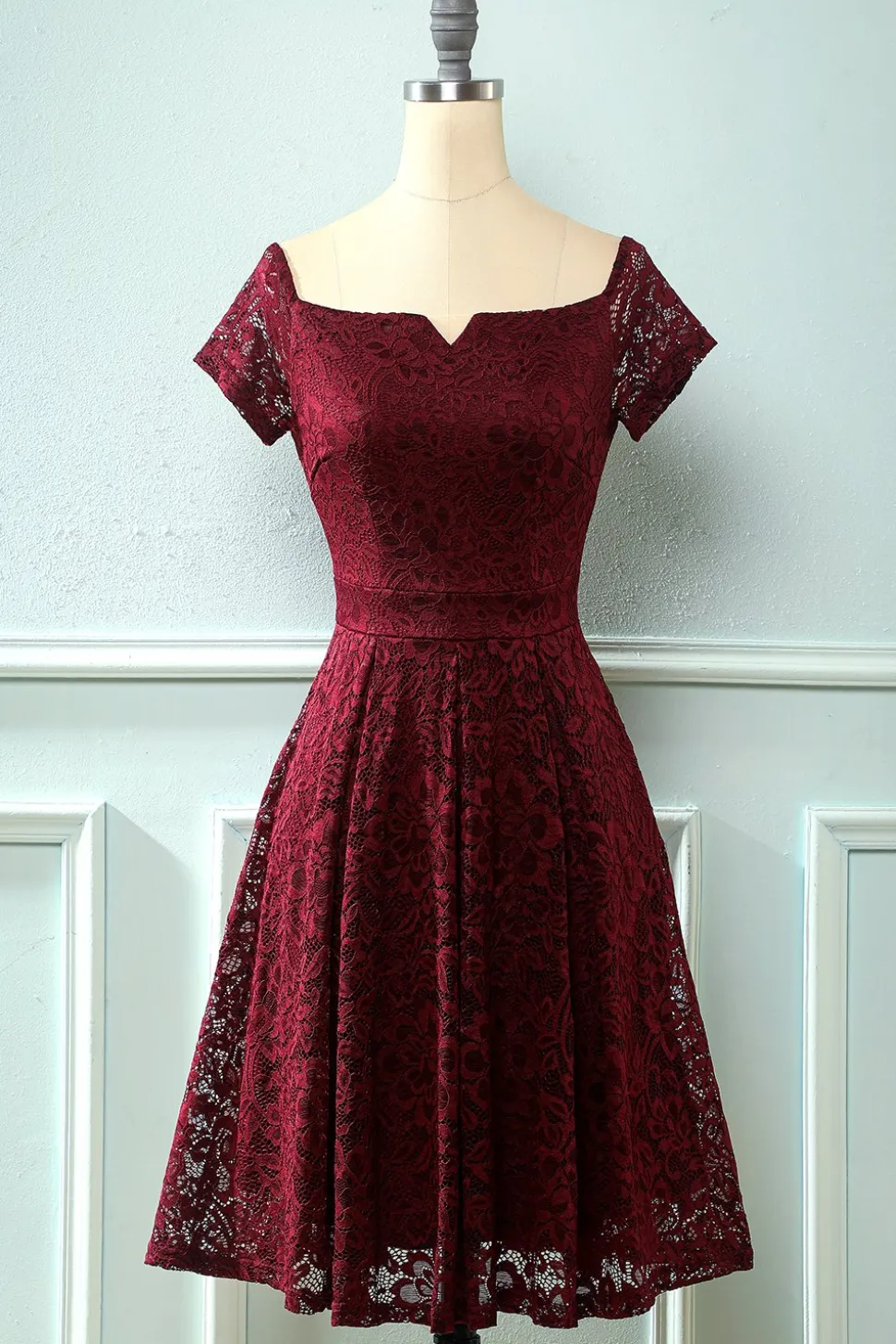 Branco fora do vestido de festa de renda de ombro