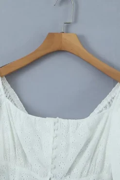 Branco mangas compridas curto vestido de formatura