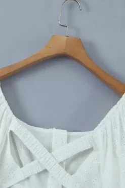 Branco mangas compridas curto vestido de formatura