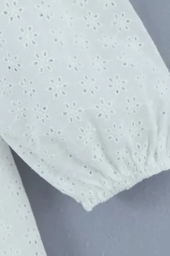 Branco mangas compridas curto vestido de formatura