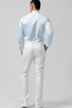 Branco xadrez único peito pico lapela 2 peças ternos de casamento masculino