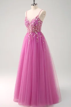 Brilhante A-Line Royal Blue Spaghetti Correias Corset Long Prom Dress