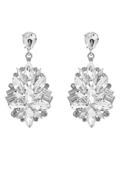 Brincos do Baile Vermelho Rhinestones