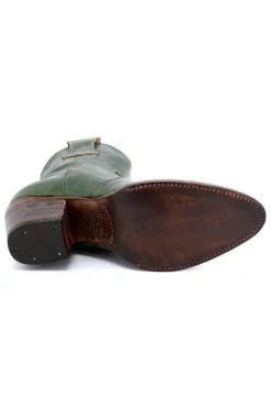 Brown PU Couro Chunky Steels Boho Botas