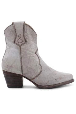 Brown PU Couro Chunky Steels Boho Botas