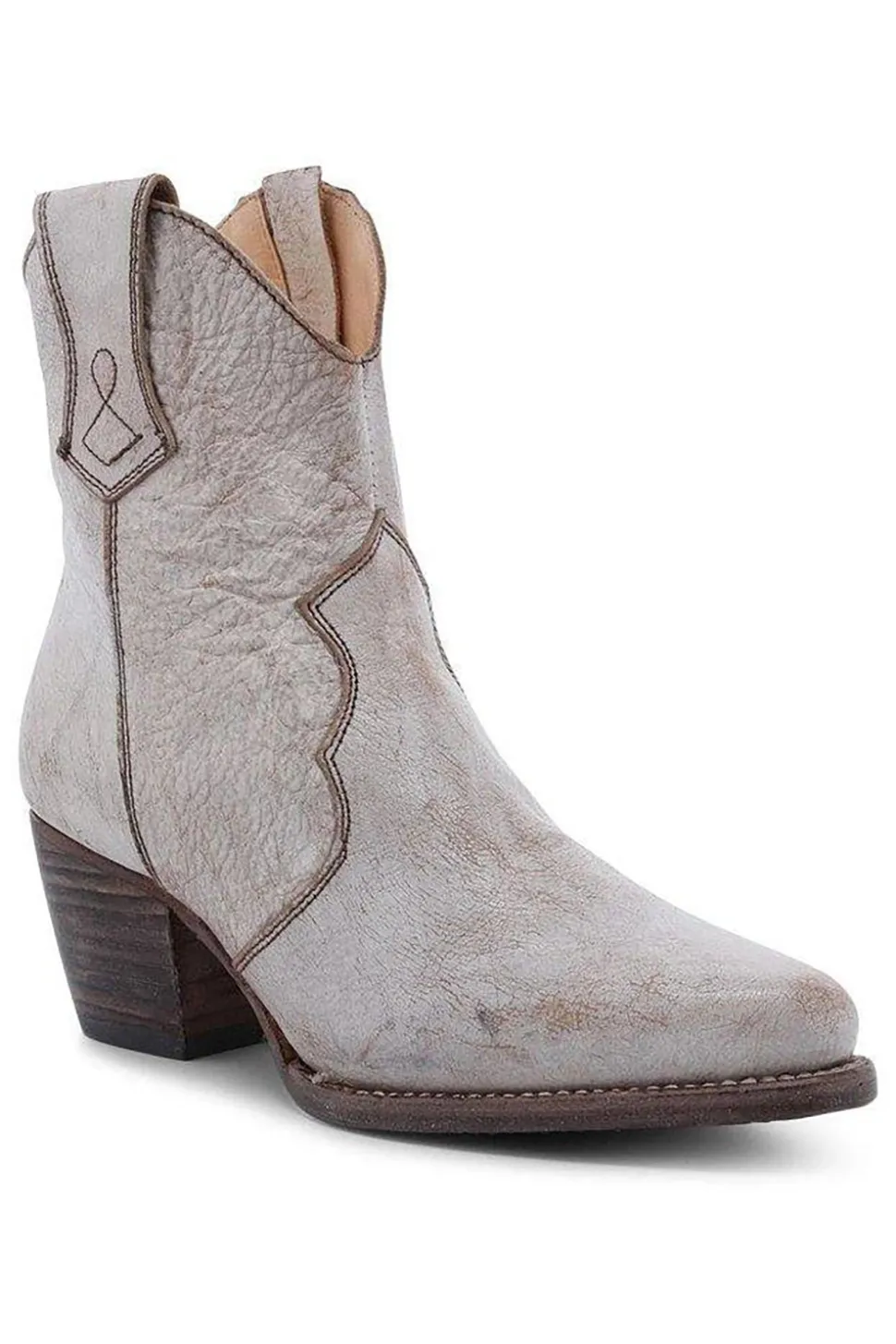 Brown PU Couro Chunky Steels Boho Botas