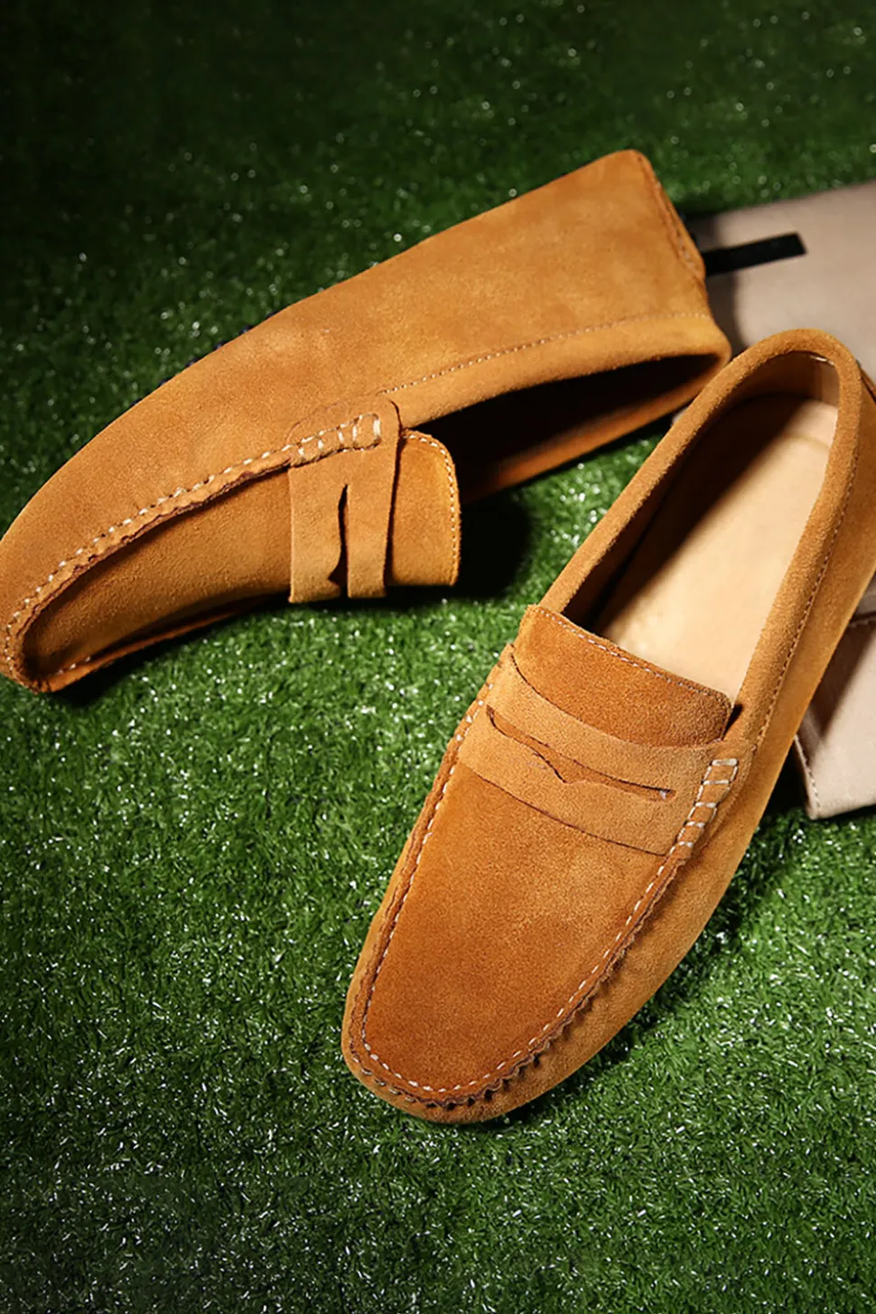 Brown Suede Party Men Shoes