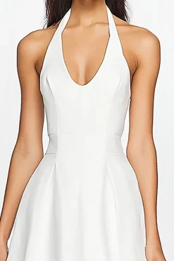 Cabeçada Linha-A Cetim Curto/Mini Vestidinho Branco