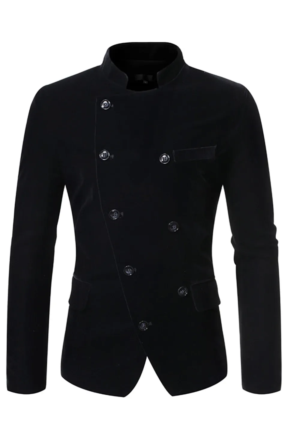 Café duplo peito blazer masculino