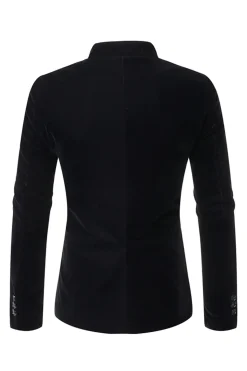 Café duplo peito blazer masculino