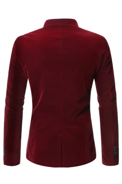 Café duplo peito blazer masculino