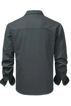 Camisa de Algodão Azul Marinha