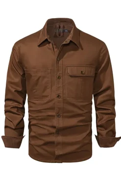 Camisa de Algodão Azul Marinha