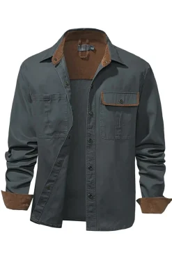 Camisa de Algodão Azul Marinha