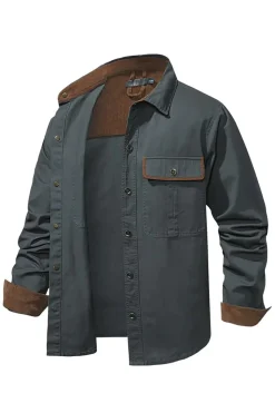 Camisa de Algodão Azul Marinha