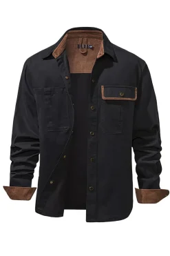 Camisa de Algodão Azul Marinha