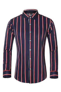 Camisa de Manga Comprida Preto Vermelho Mais Tamanha