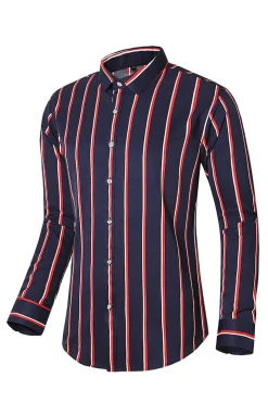 Camisa de Manga Comprida Preto Vermelho Mais Tamanha