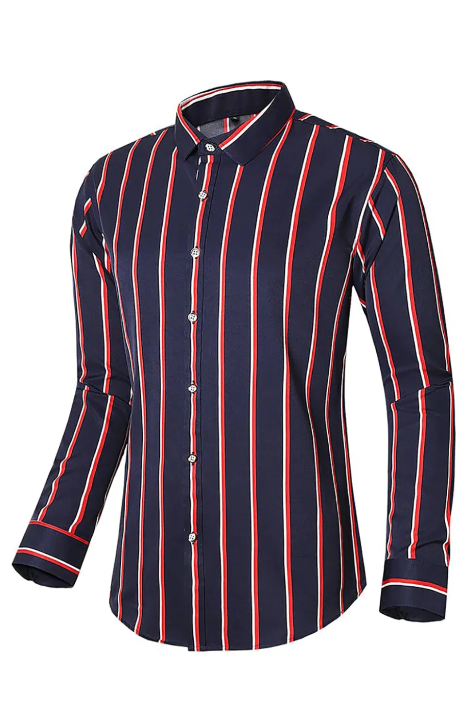 Camisa de Manga Comprida Preto Vermelho Mais Tamanha